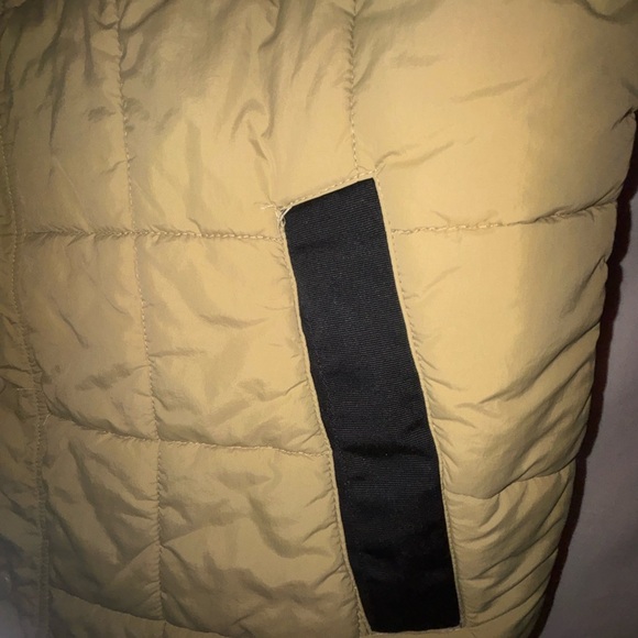 Men's Tan Quilted Vest with Black Details - Picture 3 of 10